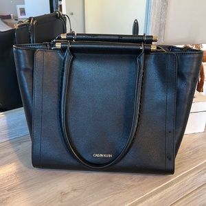 Calvin Klein Black Large Tote Bag